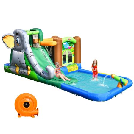 casa gonfiabile con piscina