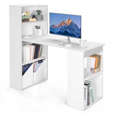scrivania da ufficio con libreria