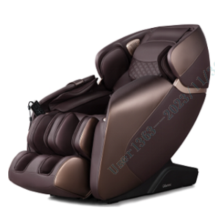 Sedia da massaggio professionale con traccia SL sistema di riscaldamento incorporato, Sedia shiatsu a gravità zero Marrone