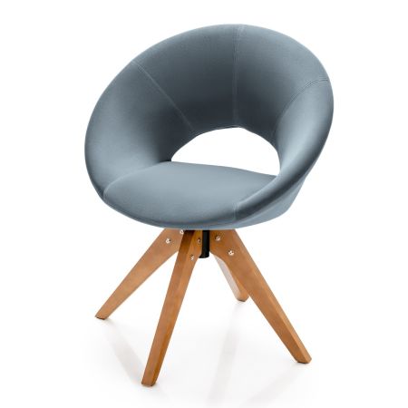poltrona moderna con schienale rotondo