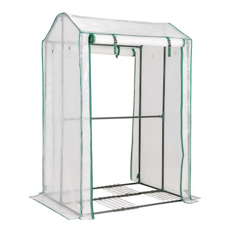 serra accessibile da giardino con 2 porte