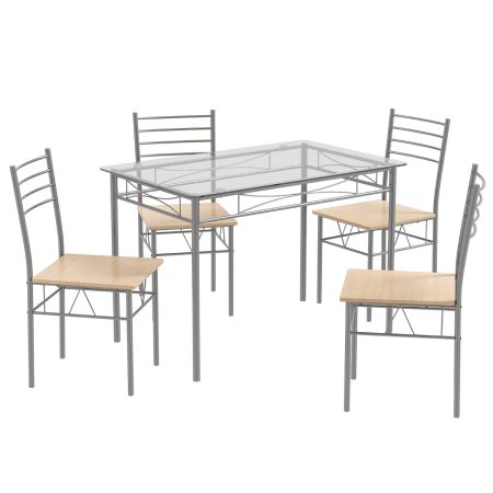 tavolo da pranzo con 4 sedie