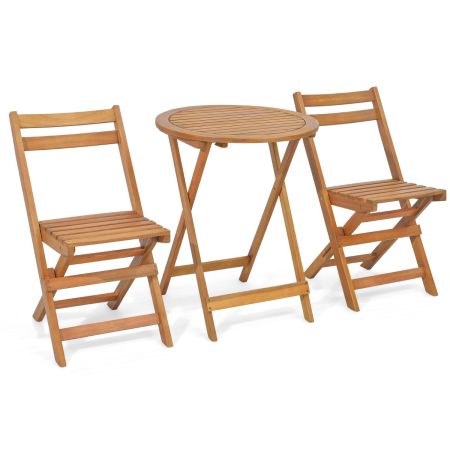 set da tavolo e sedie in legno