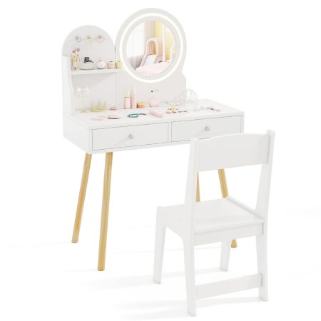 specchio per trucco con luci LED
