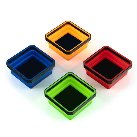 set di vassoi magnetici per parti metalliche