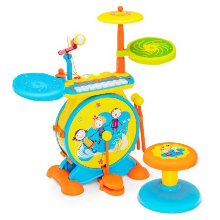 set di batteria e tastiera elettrica