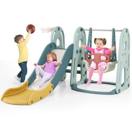 set di altalena e scivolo 4 in 1 per bambini