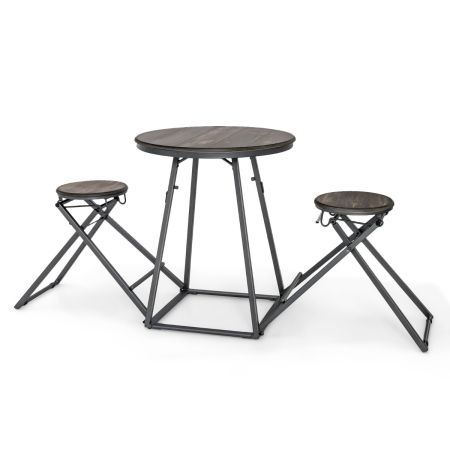 set tavolo rotondo e sgabelli