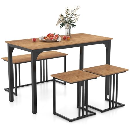 tavolo da cucina con panca e 2 sedie