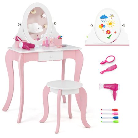 vanità per il trucco della principessa 2 in 1