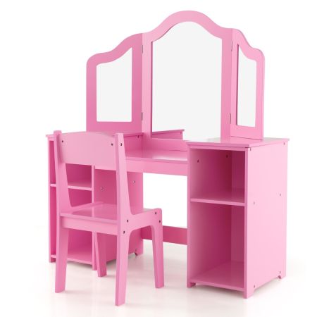 set tavolo e sedia per trucco bambini