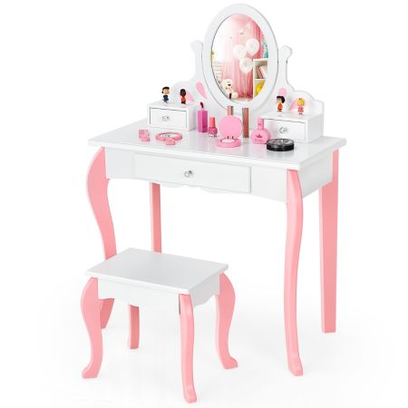set toeletta con sgabello