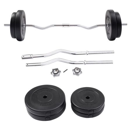 Set bilanciere con pesi
