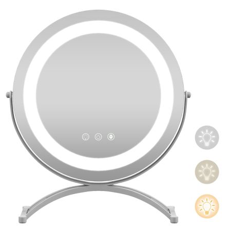 specchio illuminato per il trucco