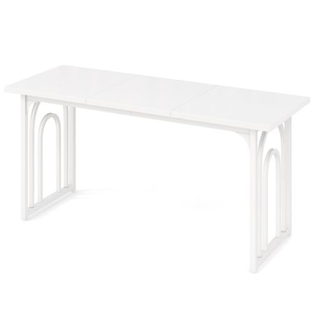 tavolo da pranzo stile rustico moderno con gambe in metallo
