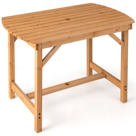 tavolo in legno di abete per patio