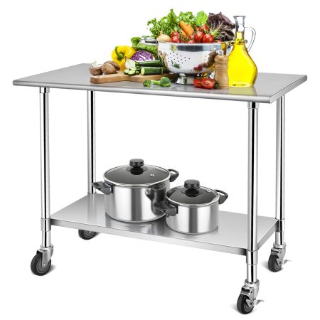 tavolo da lavoro in acciaio inox