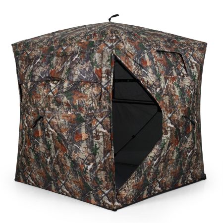 Tenda rifugio da terra pieghevole con finestra e porta, facile montaggio per vedo non vedo
