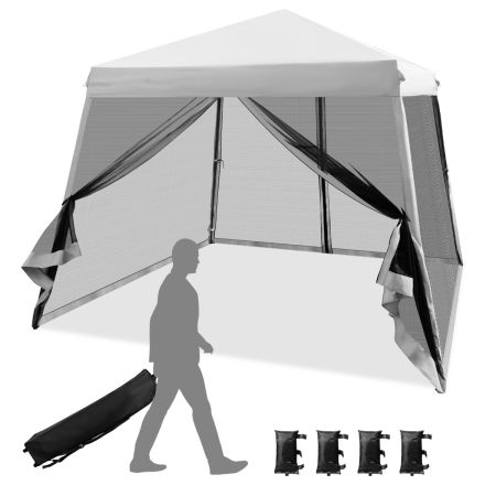 tenda a baldacchino con zanzariera
