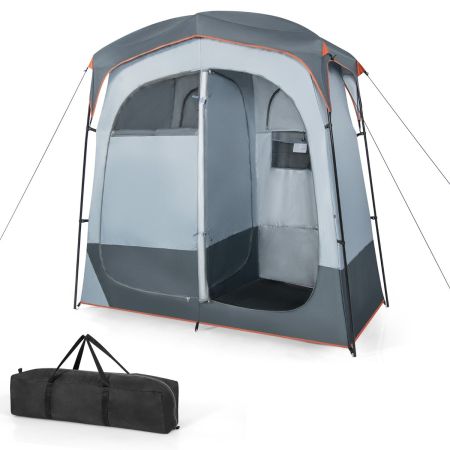 tenda per doccia a 2 stanze
