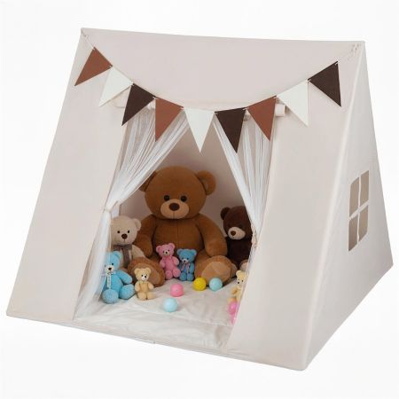 Tenda da gioco interne cupola bambini luci notte dormire stanza giochi angolo principessa
