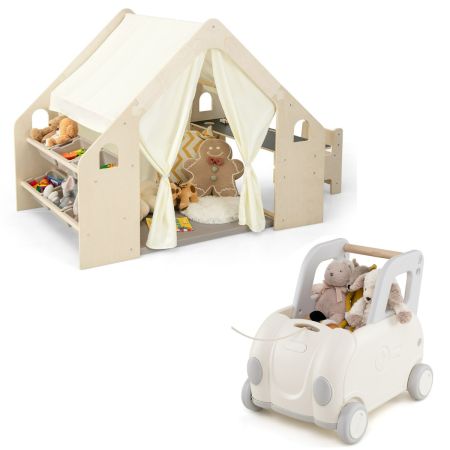 Tenda da gioco per bambini e carrello treno giocattolo per bambini
