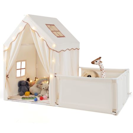 Tenda gioco per bambini 3 anni con letto e finestre