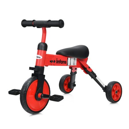triciclo pieghevole per bambini con pedali smontabili