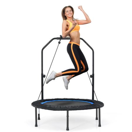trampolino pieghevole con 2 bande di resistenza