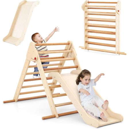 triangolo di arrampicata e scivolo per bambini piccoli
