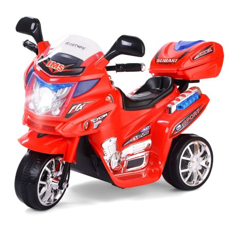 moto elettrica giocattolo a batteria 6 V con fari