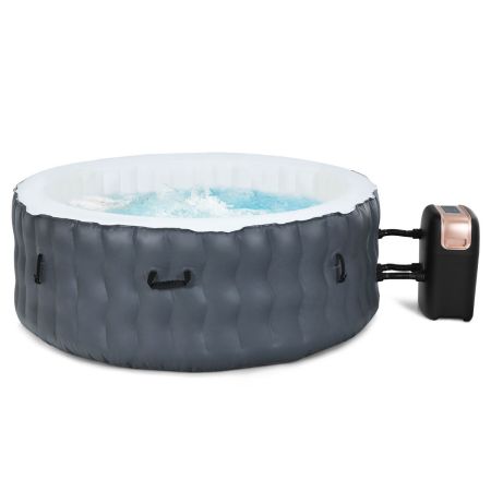 Copertura Gonfiabile per Vasca Idromassaggio da 4,5 Piedi, Protezione Pieghevole per Vasca Idromassaggio Ritenzione del Calore Copertura per Piscina Rotonda