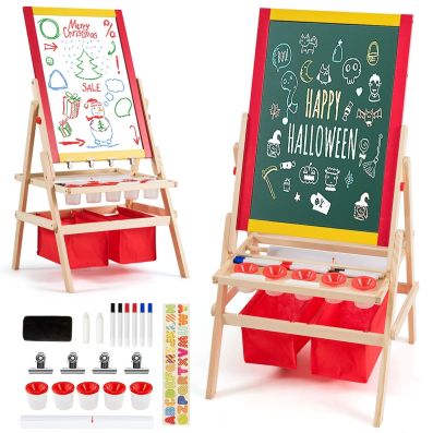 AIYAPLAY - Lavagna Per Bambini Con Cavalletto 3 In 1 E Cestini, Età 3-6