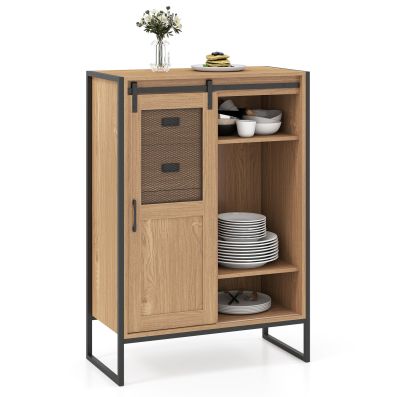 YITAHOME Libreria A 5 Ripiani Industriali In Metallo E Legno – Scaffale Salvaspazio 158x60x30 Cm, Design Rustico Per Soggiorno, Camera, Ufficio - 4