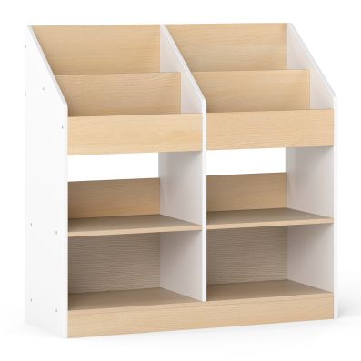 Libreria a 5 livelli con 10 scomparti divisorio autoportante ripiano in