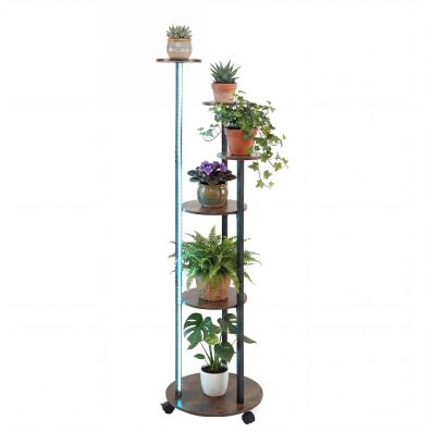 Sunnyglade Supporto per piante in metallo a 3 livelli, supporto per