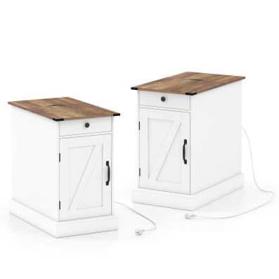 Relaxdays D'appoggio Forma Di C, Altezza 60 X 30 X 45 Cm, Tavolino Da Sottolineare, Metallo E Effetto Legno 60 Acciaio 40 Fibra Bianco Marrone Ch 88481175