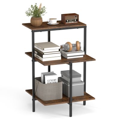 VOUNOT® Comodino Stretto con Cassetto e 2 Scomparti Aperti, Tavolino