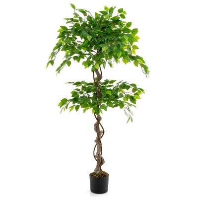 Sohodoo Ulivo Finto, Ulivi Artificiali for Interni con Tronco in Legno Naturale e Foglie e Frutti Realistici, Ulivo Finto for l'Arredamento della Casa e dell'Ufficio (Size : 2.5mx2m