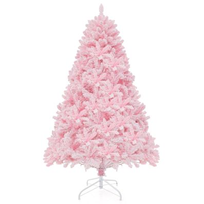 Costway Albero di Natale artificiale pre-illuminato, Albero con luci