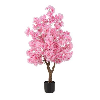 Ramo Artificiale di ciliegio in Fiore Arielle con Fiori, Rosa, 95cm - Ciliegio Finto - Pianta Finta