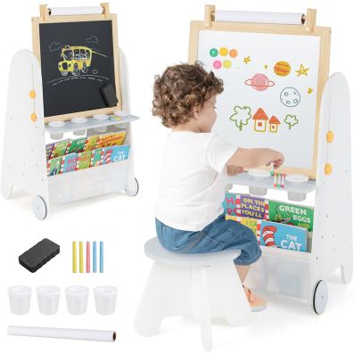 Cavalletto Da Arte Per Bambini FUNLIO - Rosa, Leggero E Portatile, Ideale Per Dipingere All'Aperto - 4