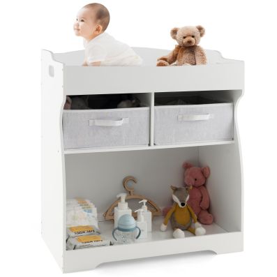 Comò per camera da letto con luci LED, supporto TV con
