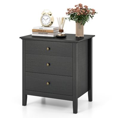 Comodino Alto Con Cassetto E Ripiani Aperti - Marrone Rustico - 41x30x130 Cm - In Truciolare E Metallo - Per Camera Da Letto E Soggiorno - 2