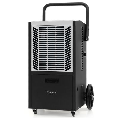 COSTWAY 58,5/73,5 L Deumidificatore Commerciale, Deumidificatore Industriale con 3 Modalità e Timer 24H, Sbrinamento Automatico per Cantina Magazzino (58,5 L/giorno Blu