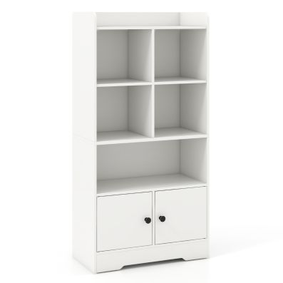 Libreria per bambini con 5 scomparti, Mobile porta giochi con kit