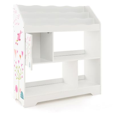 Portagiochi Da Bagno Con 3 Scomparti A Rete E 5 Ganci Adesivi - Organizzatore Appendibile Per Giocattoli Vasca E Doccia - Bianco 60x25 Cm