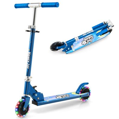 Monopattino Pieghevole Per Bambini Con Ruote LED Luminose - Dai 3 Ai 10 Anni, Manubrio Regolabile 70-80 Cm - 3