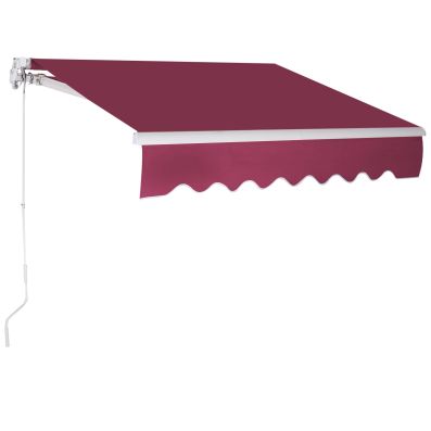 Tenda Da Sole D&L 56014 Per Balcone – Larga 250 Cm, Con Manovella, Aste Telescopiche Regolabili 230-300 Cm - 6