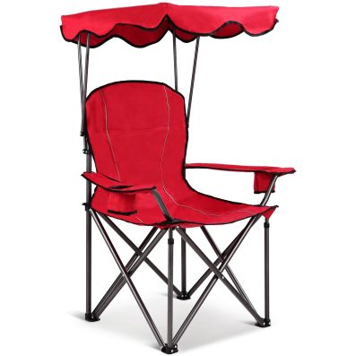 OVERMONT Sedia da Campeggio Pieghevole - Portatile Extra Grande di Schienale Completo Sedia da Pesca con Borsa Termica e Portabicchieri - per Giardino Spiaggia Picnic - Carico 204 kg